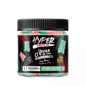 Hyper Delta-10 THC Vegan Gummies Bears | Buy Edibles Online