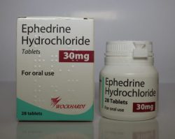 Ephedrine Hydrochloride is a central nervous system stimulant used to treat breathing problems, nasal congestion, low blood pressure problems, Buy Drugs Online.