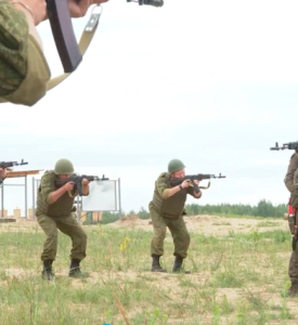 Yevgeny Prigozhin, welcoming his fighters to Belarus